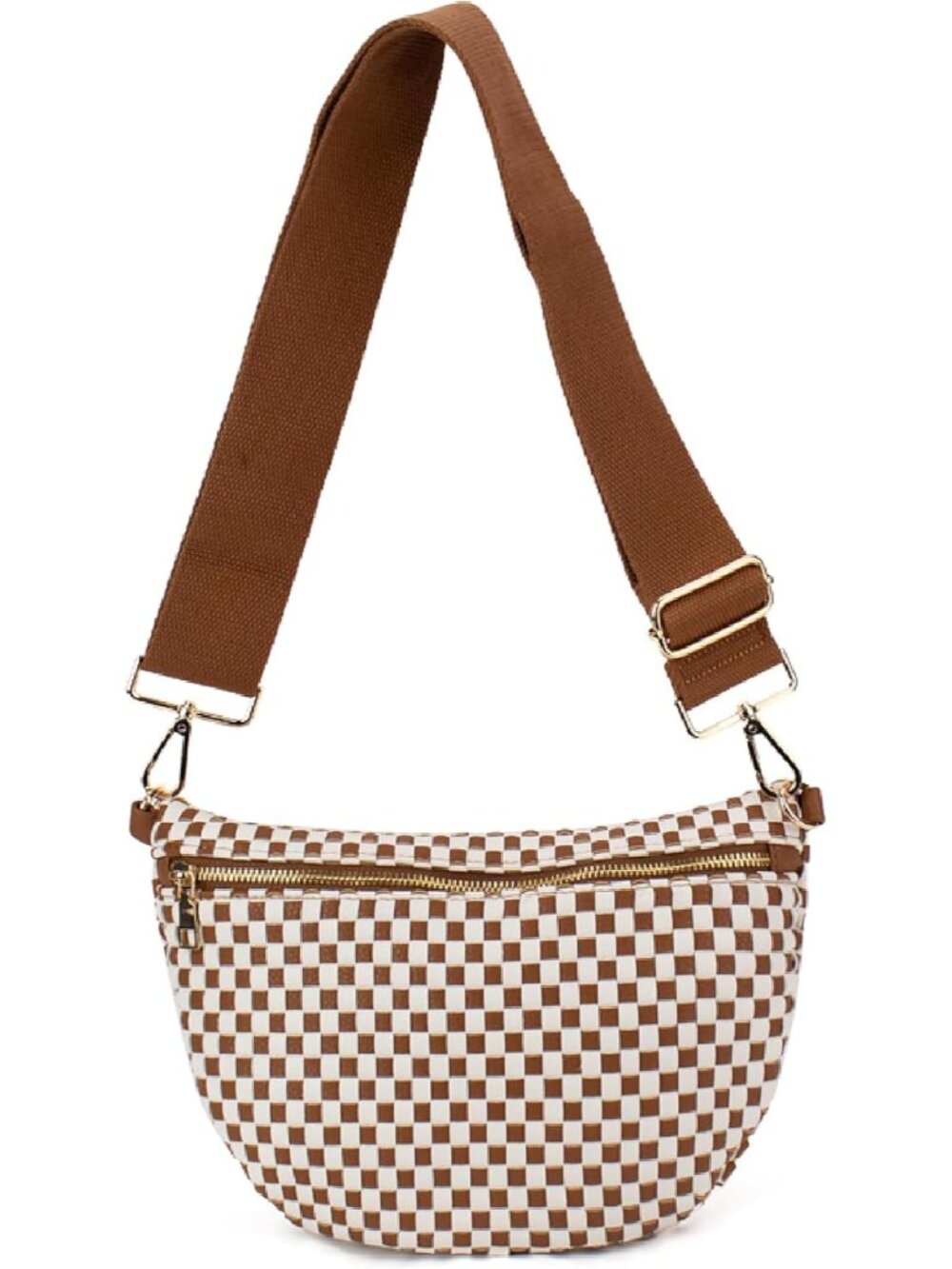 Fiona Woven Crossbody Bag | Bum Bag | Belt Bag with Adjustable Strap